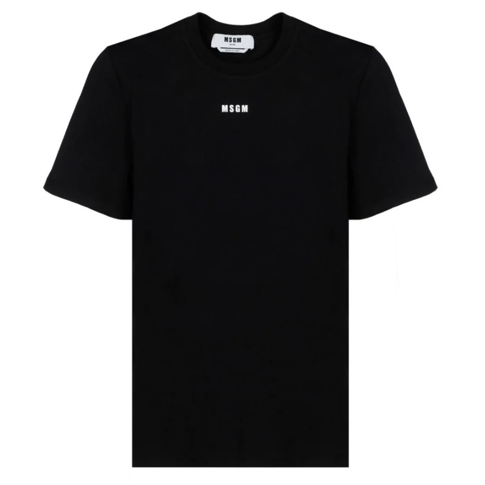 MSGM Logo Printed Crewneck T-Shirt